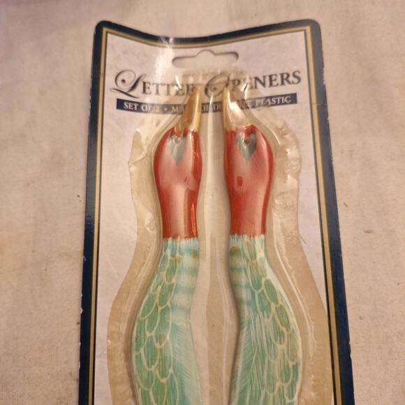 Vintage Pair Duck Letter Openers Bird Collection Durable Plastic - Picture 2 of 4